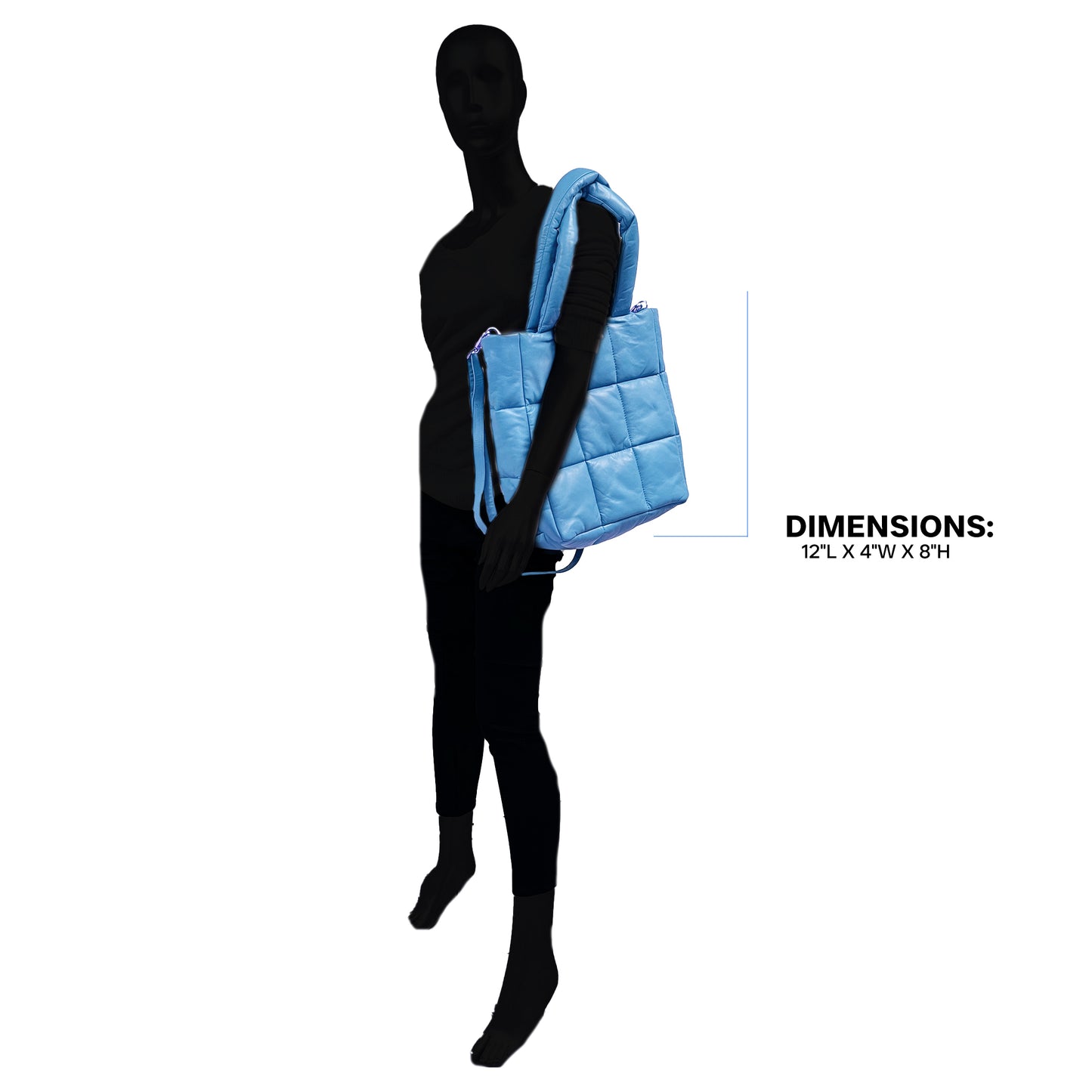 Tote Square Puffer - Blue
