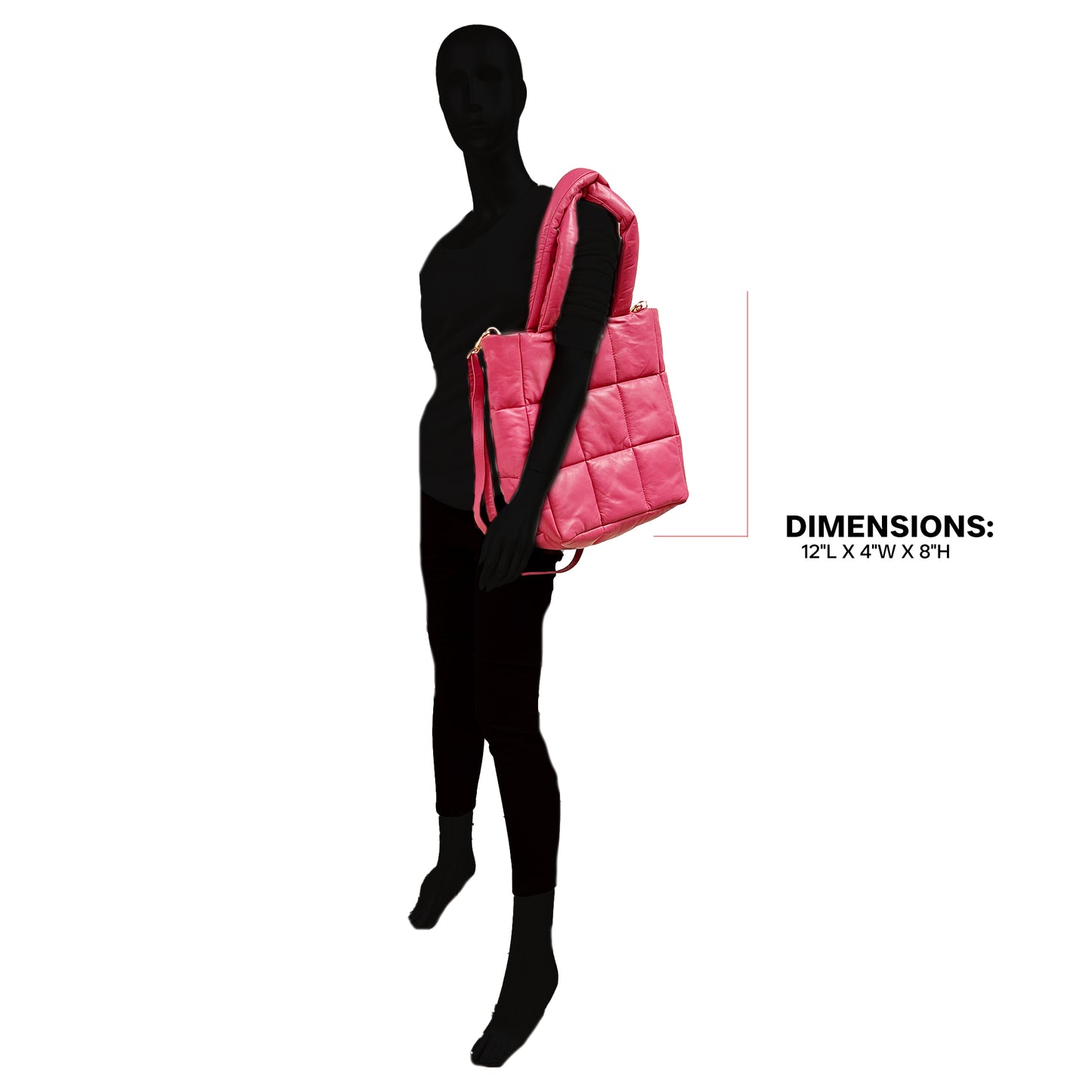 Tote Square Puffer - Magenta